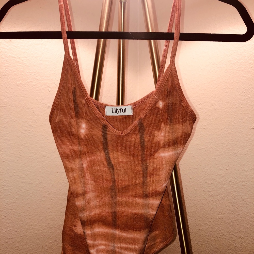 Lilyful Pumpkin Spice Bodysuit size S